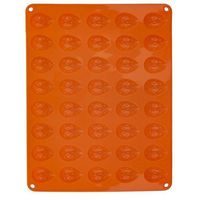forma na 40ks ořechů 4,2cm, oranž, 33,5x26x1,2 cm, silikon