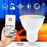 ALPINA Chytrá žárovka LED RGB WIFI bílá + barevná GU10 ED-225431