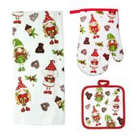 TORO SET KUCHYŇSKÝ-RUKAVICE,CHŇAPKA,UTĚRKA ELFÍCI_hamashop