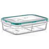 box 1,0 l FRESH dělený(2x0,5l),klick 21x14,5x6cm,transp.plast