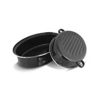 dvojpekáč 30cm ovál-BERYL, boč.ucha,ráfek, smalt