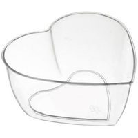 pohárek, 6ks, na dezerty SRDCE 0,12l, plast