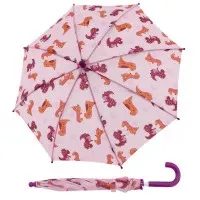 Kids Maxi Dino - dětský holový deštník růžový