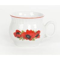 hrnek 290ml DARUME-VLČÍ MÁKY, čes.porcelán