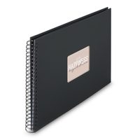 Hama album klasické spirálové FINE ART 36x32 cm, 50 stran, nová černá, černé listy