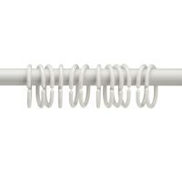 KELA Kruhy na sprchové závěsy Cyklus plast bílá 12 kusů KL-24062