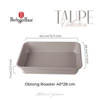 BERLINGERHAUS Plech na pečení s titanovým povrchem 35x27 cm Taupe Collection BH-7913