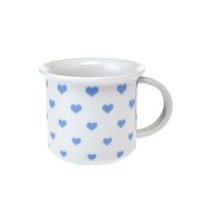 hrnek 100ml TINA - MODRÁ SRDÍČKA, čes.porcelán