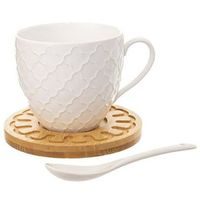 šapo 250ml porc., podšálek+lžička BAMBUS