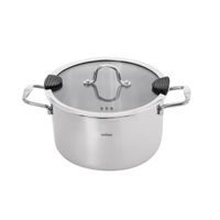 O Kastrol nerez VENICE 6,2 l poklice sklo