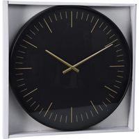 SEGNALE Nástěnné hodiny 50x4 cm černé KO-837000350