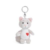 NICI NICI klíčenka Love Kočička huňatá 10cm GREEN