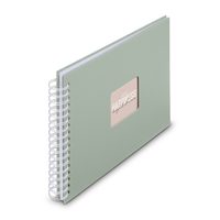 Hama album klasické spirálové FINE ART 28x24 cm, 50 stran, lagoon, černé listy