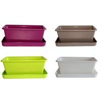 truhlík 20cm+miska komplet, MIX barev