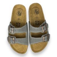 Chlapecké kožené pantofle Best Feet - modré