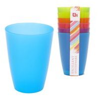 kelímek 0,3l, 6ks, 6barev, plast