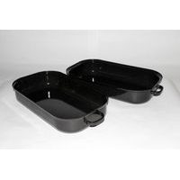 dvojpekáč 35cm (4,4l), v.13,5cm,čer.piha, smalt