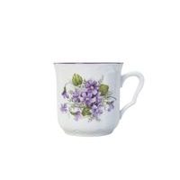 hrnek 270ml KAREL-FIALKY 8354 V1+V3, čes.porcelán