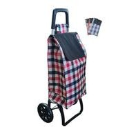 taška s kol., KÁRO MIX barev, výška 100cm, textil