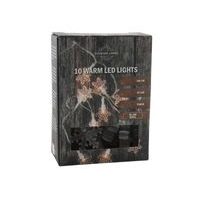 HIT SVĚTELNÝ ŘETĚZ S ČASOVAČEM 100cm, transparentní, vločky, plast_hamashop