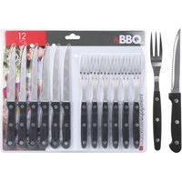 sada příbor 6nožů+6vidl.steak, NR/plast