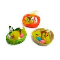 Arpex KUŘECÍ RODINKA V KOŠÍKU, 6,5CM, ASSORT_hamashop