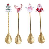 TORO LŽIČKA ČAJOVÁ VÁNOČNÍ DESIGN MIX 13,9X2,3CM ZLATÁ_hamashop