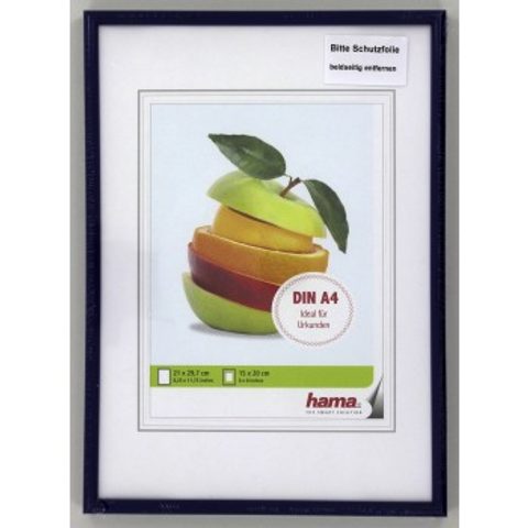 HAMA RÁMEČEK PLASTOVÝ SEVILLA, MODRÁ, 21X29,7 CM, PRŮHLEDNÝ PLAST