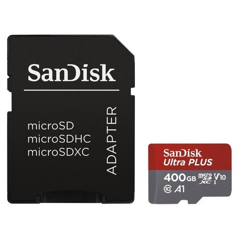 SANDISK ULTRA MICROSDXC 400 GB 100 MB/S A1 CLASS 10 UHS-I, ANDROID, ADAPTÉR
