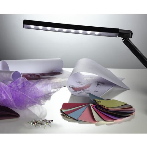 HAMA SL 95 LED DESK LAMP, MULTI-COLOUR/TIMER, BLACK