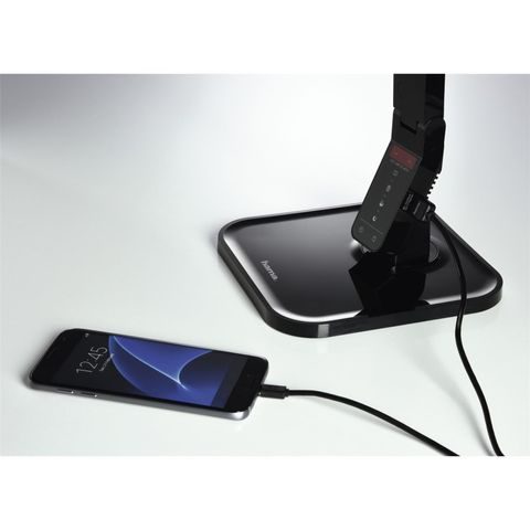 HAMA SL 95 LED DESK LAMP, MULTI-COLOUR/TIMER, BLACK