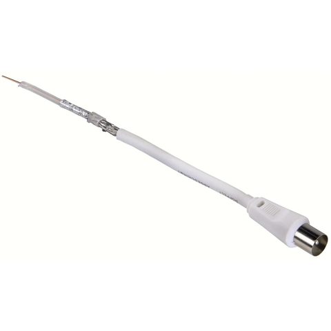 HAMA ANTENNA CABLE COAXIAL MALE PLUG - COAXIAL FEMALE JACK, 1 M, 75 DB