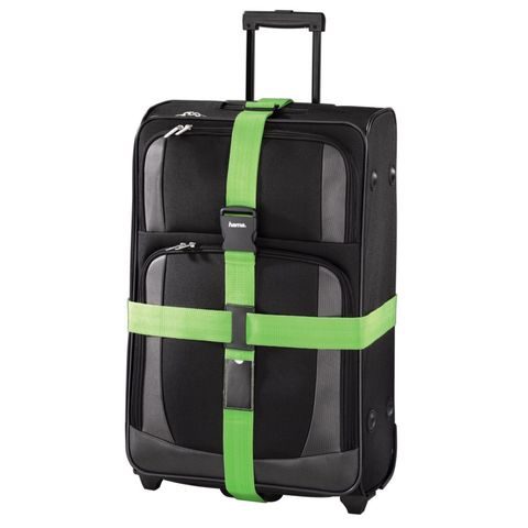 HAMA 2-WAY LUGGAGE STRAP, 5X200 CM/5X230 CM, GREEN