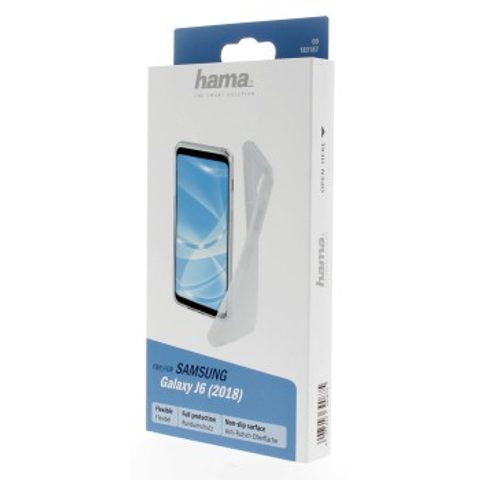 HAMA CRYSTAL CLEAR COVER FOR SAMSUNG GALAXY J6 (2018), TRANSPARENT