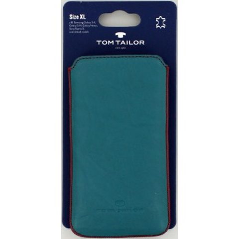TOM TAILOR CRUMPLED COLORS POUZDRO NA MOBIL, VELIKOST XL, TYRKYSOVÉ