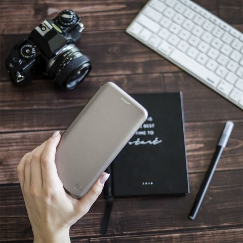 HAMA CURVE BOOKLET FOR SAMSUNG GALAXY S9, SILVER