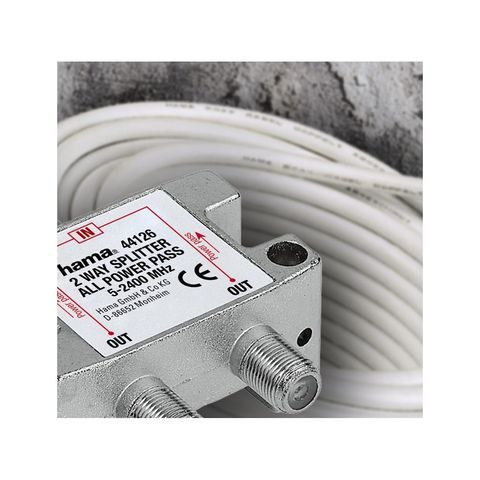 HAMA SAT DISTRIBUTOR, 2 WAY, FULLY SHIELDED