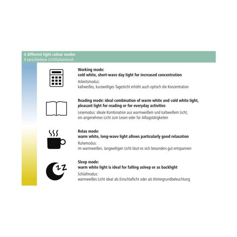 HAMA SL 95 LED DESK LAMP, MULTI-COLOUR/TIMER, BLACK