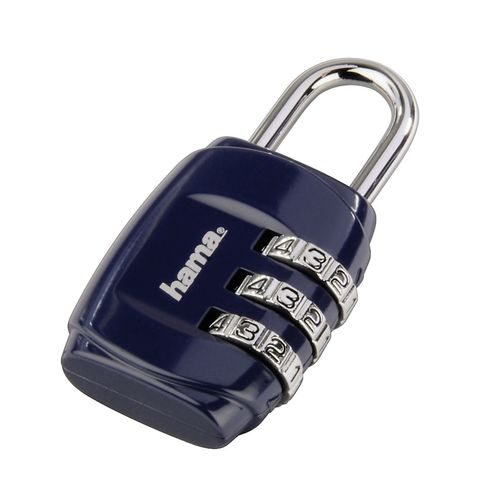 HAMA COMBINATION LUGGAGE LOCK, SET OF 2, DARK-BLUE