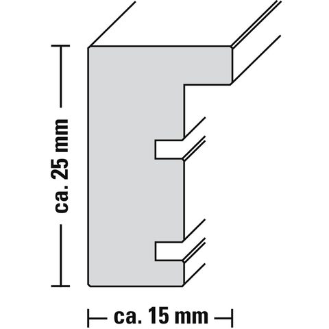 HAMA RÁMEČEK DŘEVĚNÝ DANA, BÍLÁ, 15 X 20 CM