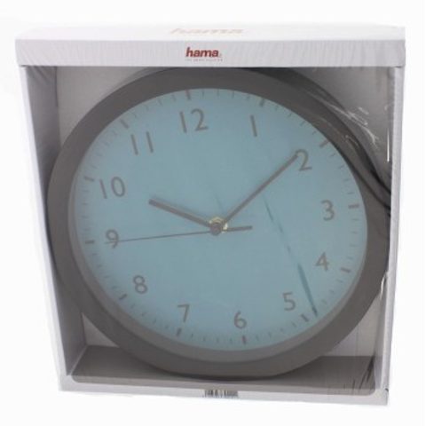 HAMA PURE, NÁSTĚNNÉ HODINY, 25 CM, TICHÝ CHOD, PETROLEJOVÉ