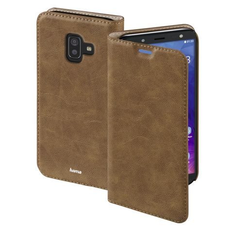 HAMA GUARD CASE BOOKLET FOR SAMSUNG GALAXY J6+, BROWN