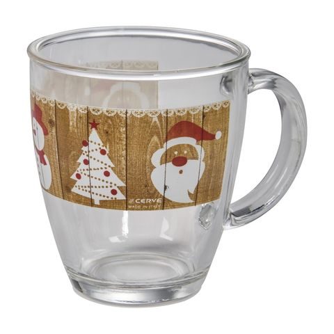 XAVAX X-MAS SKLENĚNÝ HRNEČEK, 380 ML (CENA UVEDENA ZA 1 KS)