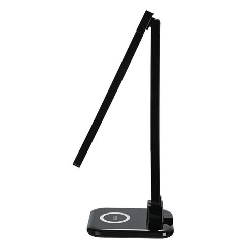 HAMA SL 65 LED DESK LAMP, QI CHARGER/MULTI-COLOUR/TIMER, BLACK