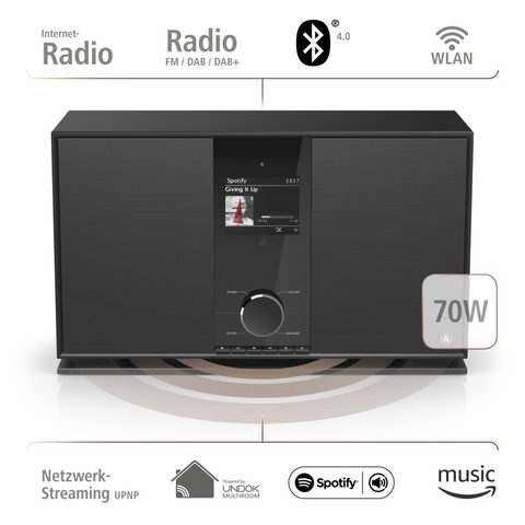 HAMA DIGITÁLNÍ RÁDIO DIR3605MSBT, DAB+/INTERNETOVÉ RÁDIO/MULTIROOM/BLUETOOTH/APP OVLÁDÁNÍ