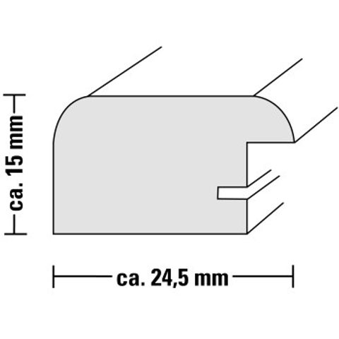 HAMA RÁMEČEK DŘEVĚNÝ RIGA, PŘÍRODNÍ, 15X21CM