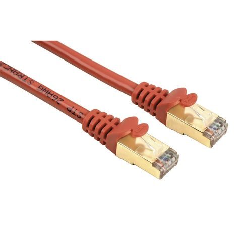 HAMA CAT 5E PATCH CABLE STP, 1,5 M, RED, SCREENED