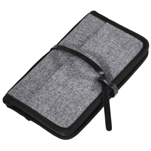 CESTOVNÍ POUZDRO NA DOKLADY ŠEDOČERNÉ