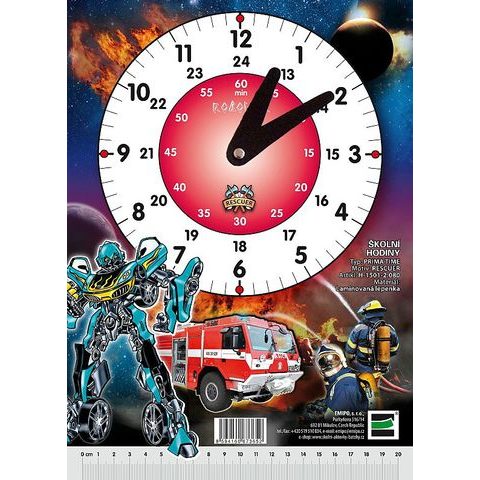 EMIPO ŠKOLSKÉ HODINY RESCUER - ROBOCAR