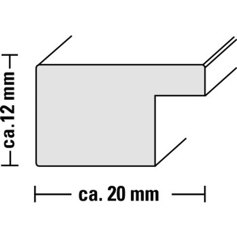 HAMA RÁMEČEK DŘEVĚNÝ JESOLO, ČERVENÁ, 50X70 CM